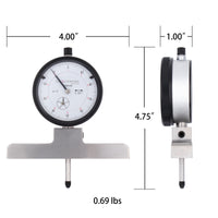 Clockwise Tools DDGR Dial Depth Gauge 0-1 inch