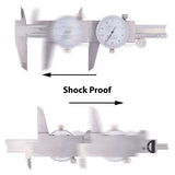 Clockwise Tools DDLR-0805 Shock Proof Dial Caliper 8 inch