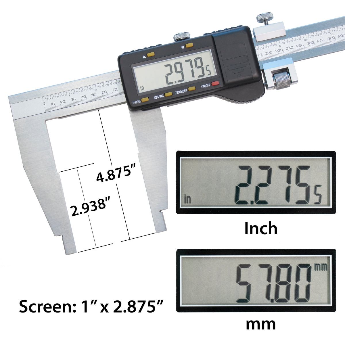 VINCA DCLA 4005 Digital Caliper 40 inch Clockwise Tools