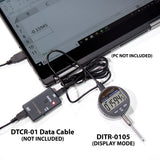 Clockwise Tools DITR-0105N Non Auto Off Digital Indicator 0-1"/25.4mm Resolution 0.00005"
