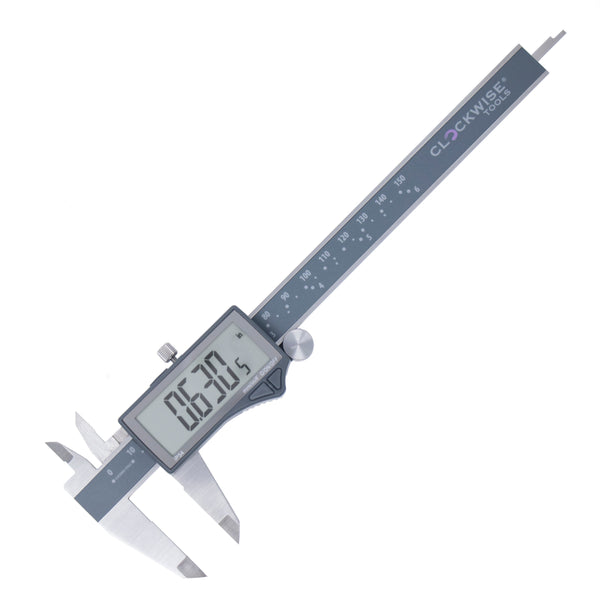 Clockwise Tools DCLR-0605 IP54 RS232 Digital Caliper 6 inch 50pcs (CHI)