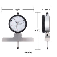 Clockwise Tools DDGR Dial Depth Gauge 0-1 inch 30pcs (CHI)