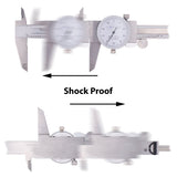 Clockwise Tools DDLR-0805 Shock Proof Dial Caliper 8 inch 40pcs (CHI)