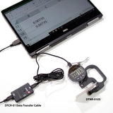 Clockwise Tools DTNR-0055 0-0.4"/10mm Digital Thickness Gauge Resolution 0.00005" 30pcs (CHI)