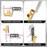 VINCA DIPA-0605B 0-6 Inch/150mm, Inch/Metric/Fraction Electronic IP67 Bluetooth Digital Caliper