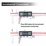 VINCA DIPA-0605B 0-6 Inch/150mm, Inch/Metric/Fraction Electronic IP67 Bluetooth Digital Caliper
