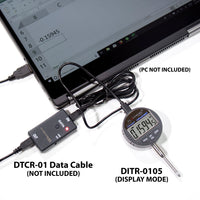 Clockwise Tools DITR-0105 Digital Indicator 0-1"/25.4mm Resolution 0.00005" 40pcs