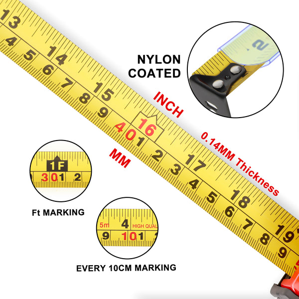 VINCA TPMB-10 10' Tape Measure – Clockwise Tools