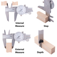 Clockwise Tools DDLR-0805 Shock Proof Dial Caliper 8 inch
