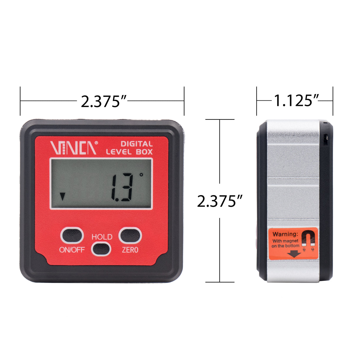 VINCA DLBA-01 Digital Level Box with ABS Hold Function Backlight and M ...