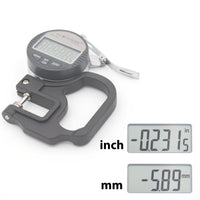 Clockwise Tools DTGR-0055 0-0.4"/10mm Digital Thickness Gauge