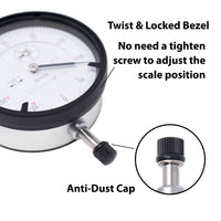 Clockwise Tools DICR Dial Indicator 0-1 inch